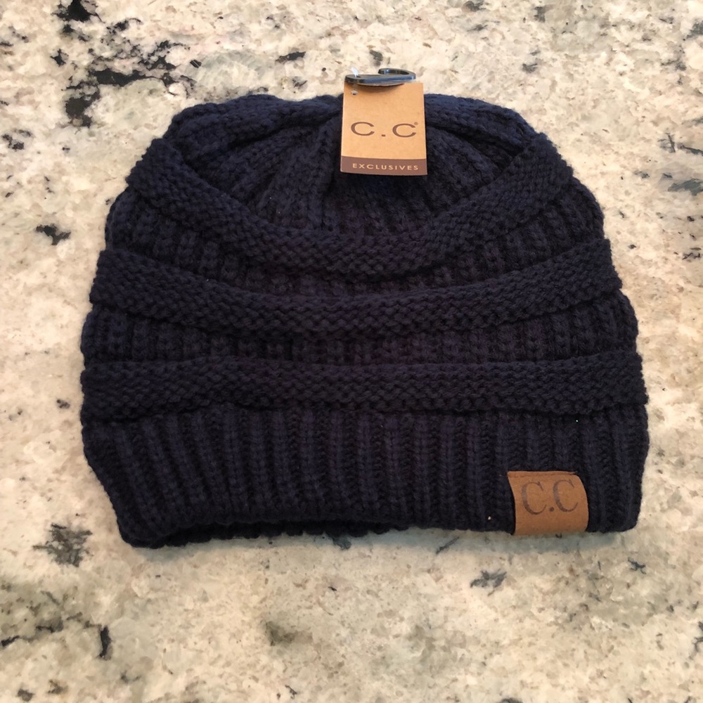 Navy Blue CC Beanie